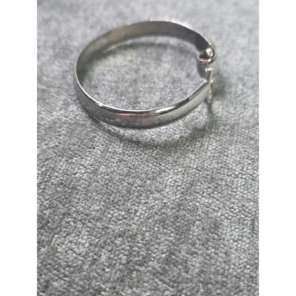 Vintage 925 Sterling Silver Bracelet U Hook Bangle Carribean Horseshoe Ladies - Picture 5 of 6